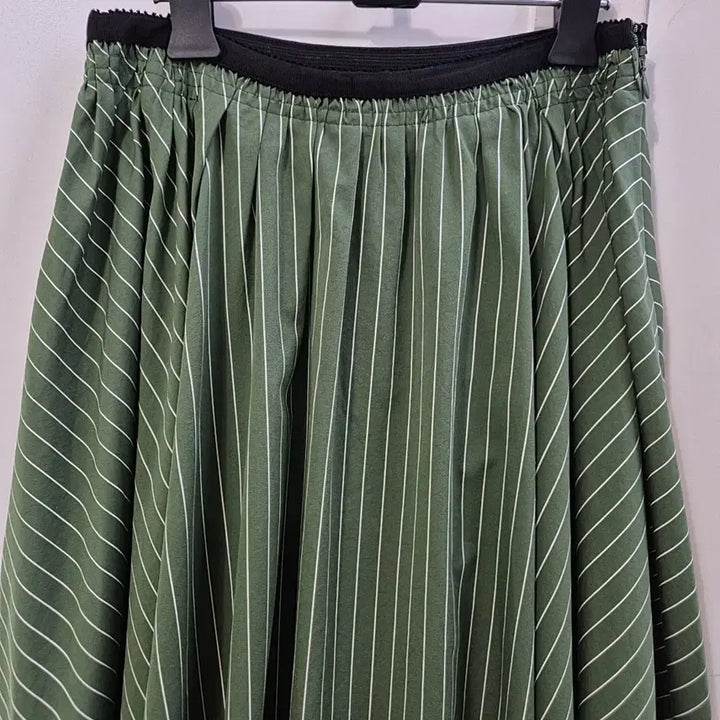 [BUNJANG] Time Stripe Flare Long Skirt / 타임 스트라이프 플레어 롱스커트
