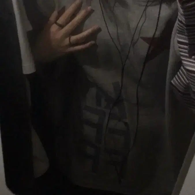 [BUNJANG] NESTIKKI (Kippai) Layered Long Sleeve T-Shirt (Melange) M / 네스티킥(키프) 레이어드 롱슬리브(멜란지) M