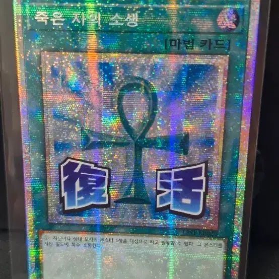 [BUNJANG] Yu-Gi-Oh! Monster Reborn LPSTE-KR026 Stamp Edition Prismatic Secret Rare Card / 유희왕 죽은 자의 소생 LPSTE-KR026 스탬프에디션 프싴