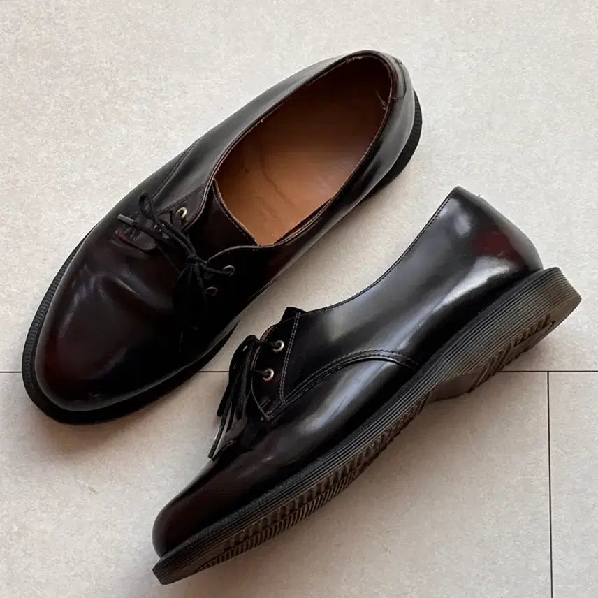 [BUNJANG] Dr. Martens 1461 2-Eye Derby Smooth Leather Shoes Cherry Red UK 8 / 닥터마틴 2홀 더비 체리버건디 270 UK8