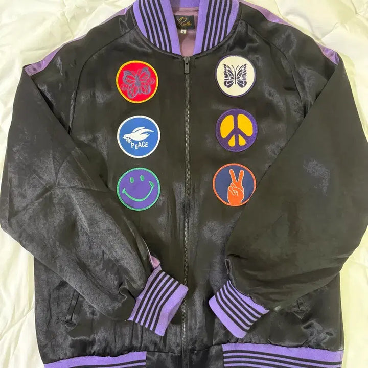 [BUNJANG] Needles Acetate Satin Award Jacket / 니들스 아세테이트 사틴 어워드 자켓