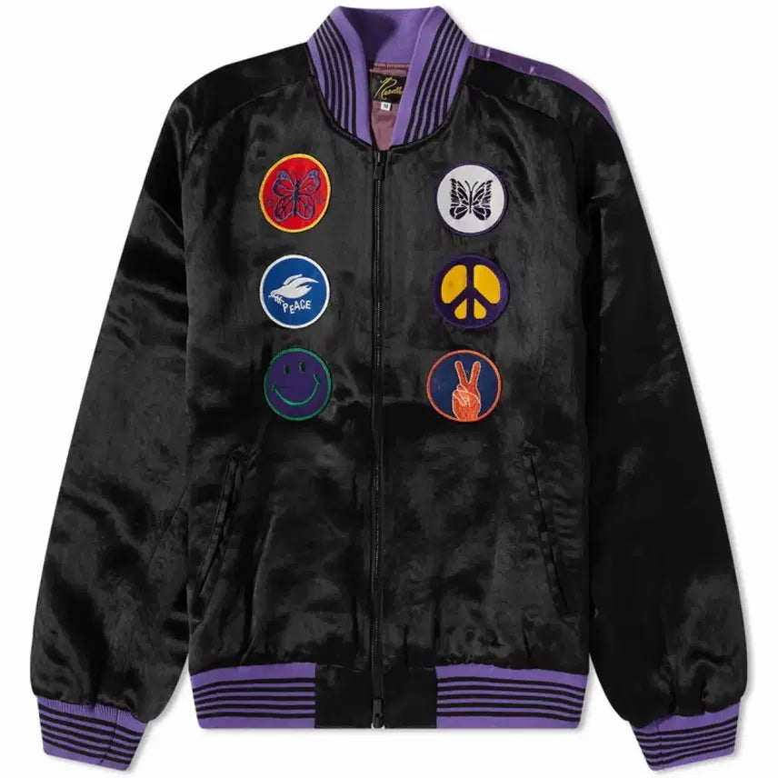 [BUNJANG] Needles Acetate Satin Award Jacket / 니들스 아세테이트 사틴 어워드 자켓