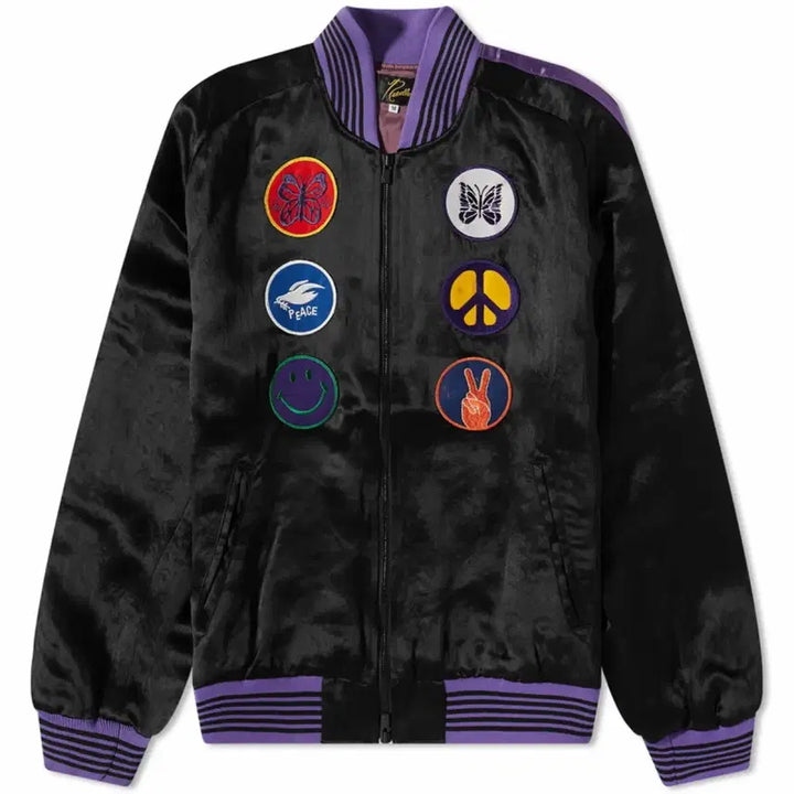 [BUNJANG] Needles Acetate Satin Award Jacket / 니들스 아세테이트 사틴 어워드 자켓