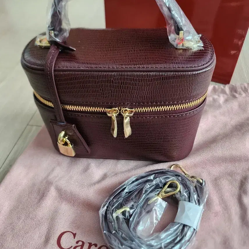 [BUNJANG] Cardinal Red Vanity Lizard Burgundy Bag / 원가이하, 새상품) 카디널레드 베니티 리자드 버건디