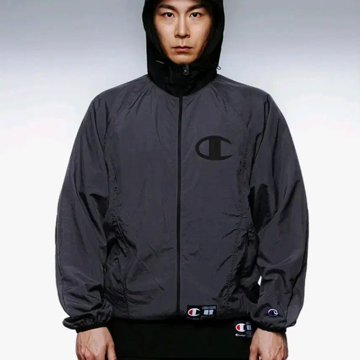[BUNJANG] Champion x Darkroom Studio Shear Windbreaker Jacket / (m) 챔피온 X 다크룸 스튜디오 시어 윈드브레이커 재킷