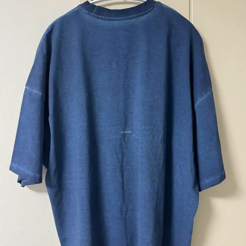 [BUNJANG] 51 Percent Dying T-shirt (Deep Blue) - Large / 51퍼센트 반팔티 라지