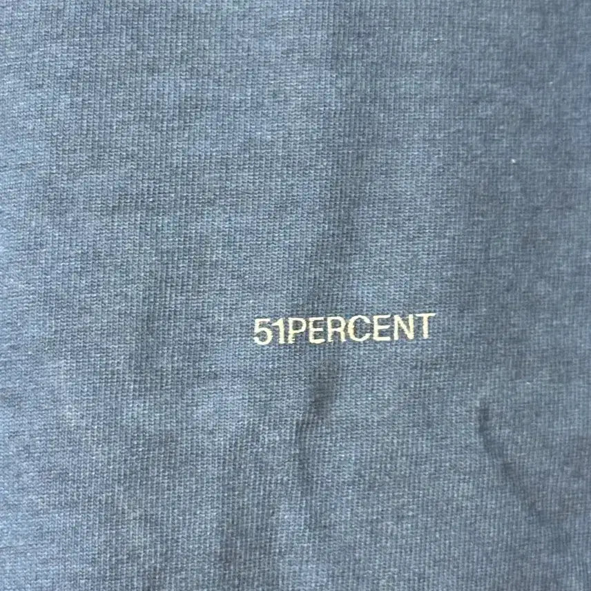 [BUNJANG] 51 Percent Dying T-shirt (Deep Blue) - Large / 51퍼센트 반팔티 라지
