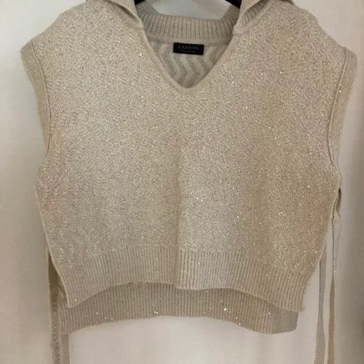 [BUNJANG] Lanvin Collection Sequin Vest Muffler / 랑방컬렉션 시퀸 베스트 머플러