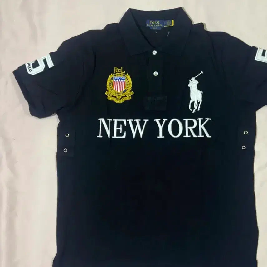 [BUNJANG] Polo Ralph Lauren Black New York Chiefs T-Shirt / 판매완료 폴로 랄프로렌 블랙 뉴욕 치프키프 반팔