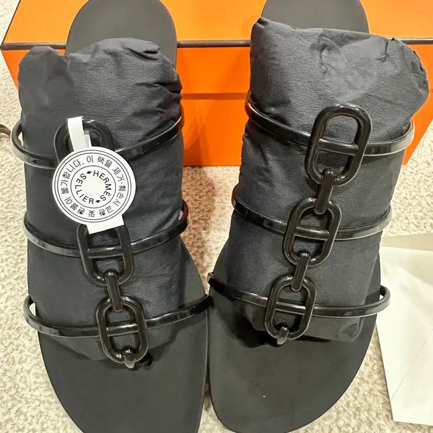 [BUNJANG] Hermes Mykonos Black Size 40 / 정품에르메스 미코노스 블랙 40