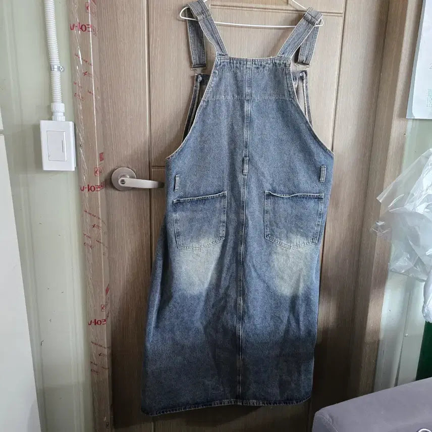 [BUNJANG] Hotping Denim Overall Skirt / 핫핑 데님 멜빵 치마