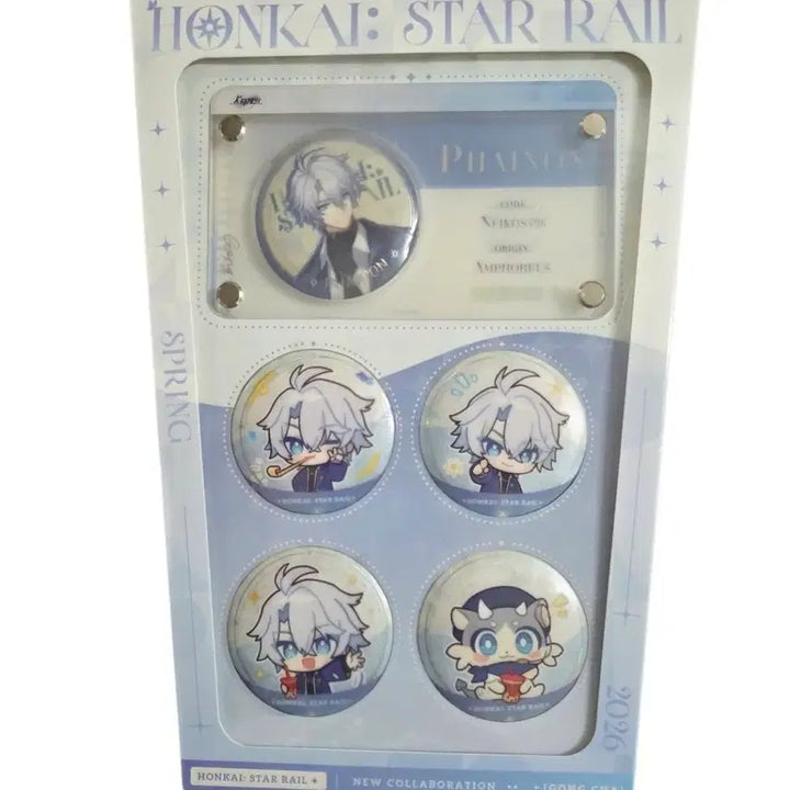 [SOLD OUT] 붕괴 스타레일 x 공차 2026 콜라보 아크릴&amp;캔배지(카스토리체+파이논)