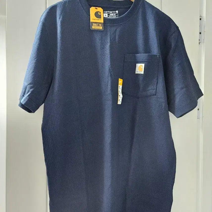 [SOLD OUT] 칼하트 k87 네이비 포켓 반팔티셔츠 M 미사용 새상품