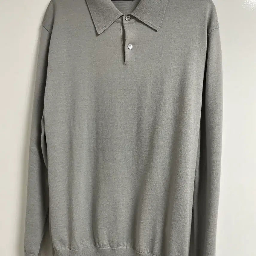 [BUNJANG] Time Homme Wool Collar Knit Top (23SS) / 타임옴므 울 칼라 니트 탑 100 (23SS)