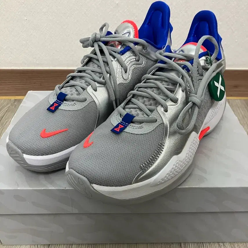 [BUNJANG] Nike PG 5 Basketball Shoes - Silver/Gray - Size 290 / 나이키 PG5 290