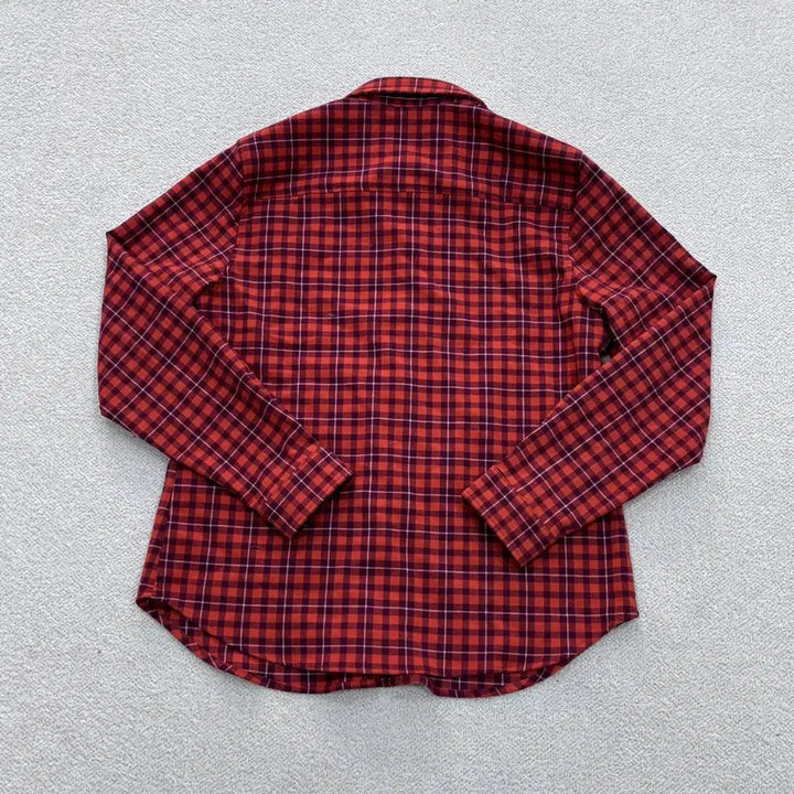 [BUNJANG] 100 Mille Golf Check Pattern Long Sleeve Shirt / 100 밀레골프 체크패턴 긴팔 셔츠 0424E