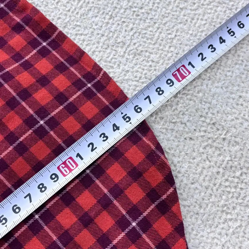 [BUNJANG] 100 Mille Golf Check Pattern Long Sleeve Shirt / 100 밀레골프 체크패턴 긴팔 셔츠 0424E