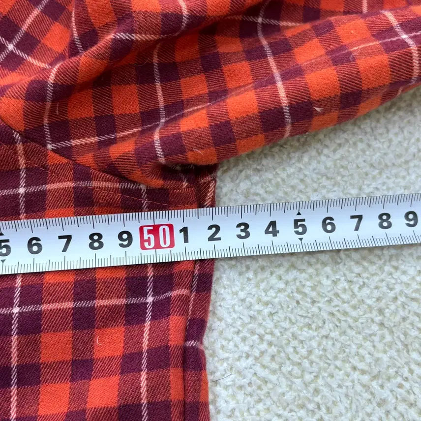 [BUNJANG] 100 Mille Golf Check Pattern Long Sleeve Shirt / 100 밀레골프 체크패턴 긴팔 셔츠 0424E
