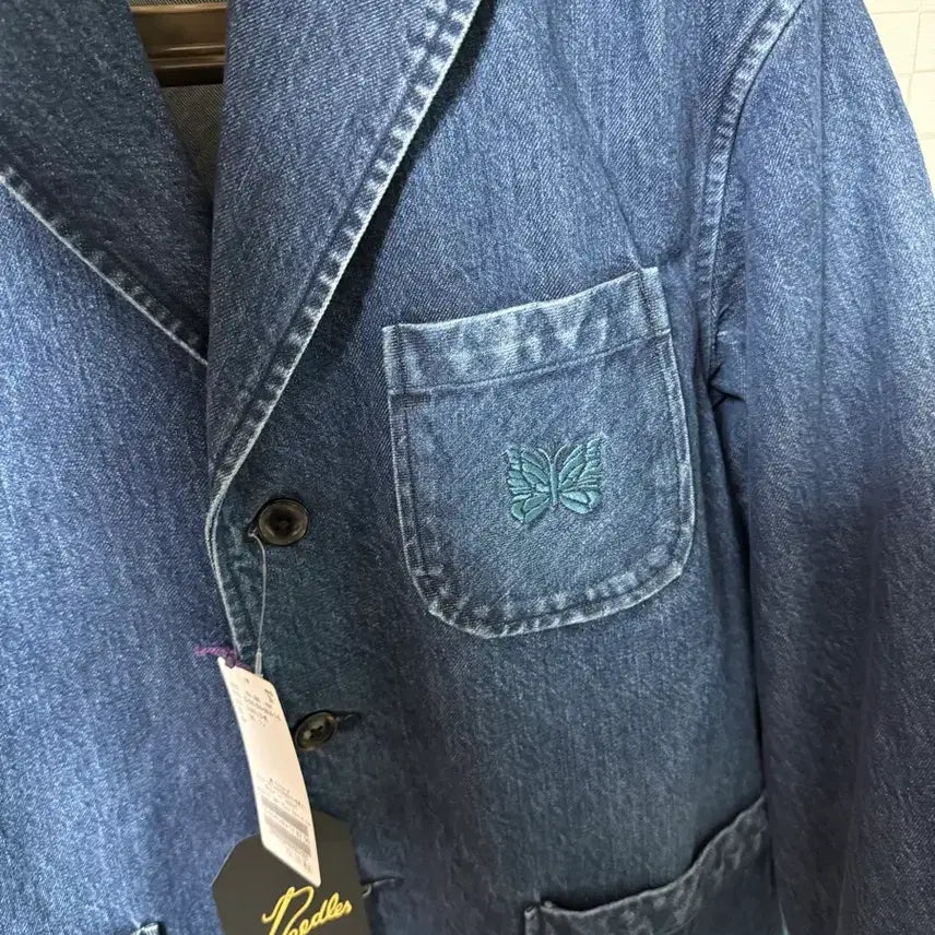 [BUNJANG] Needles Journal Standard 12oz Denim Tailored Jacket / 니들스 저널스탠다드 별주 12oz 데님 테일러드 자켓