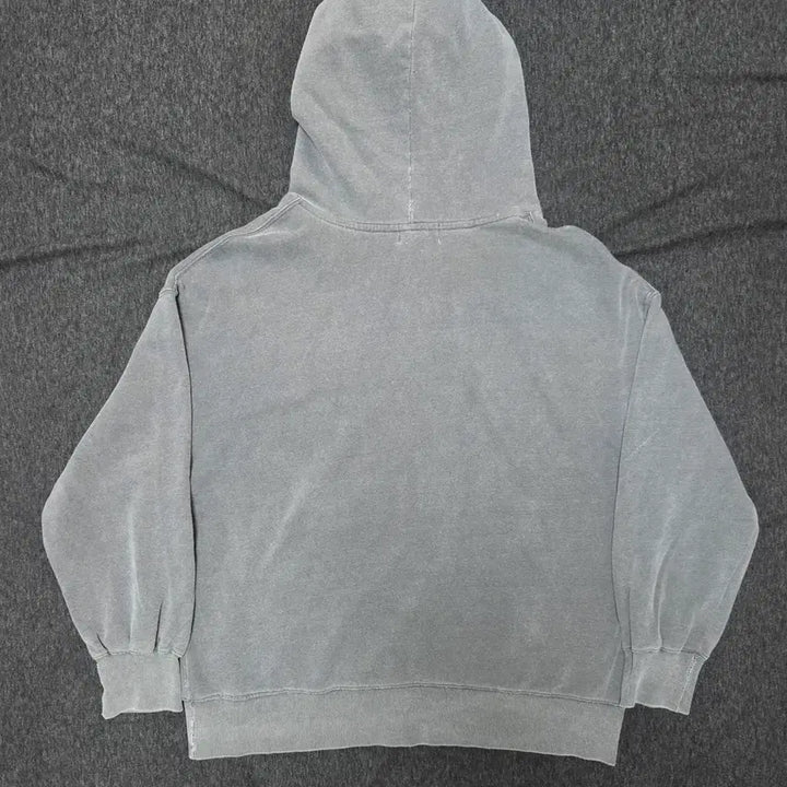 [BUNJANG] Oversized Fit Hooded Sweatshirt (Charcoal) - Size S / 오버핏 후드 스웻셔츠(챠콜)