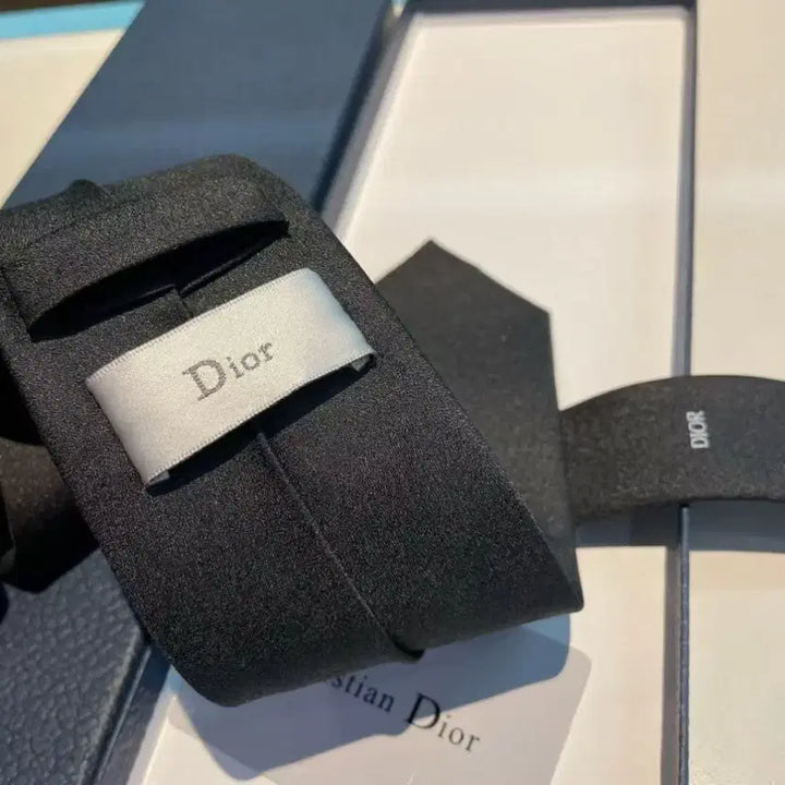 [BUNJANG] Dior CD Logo Black Tie / 디올  CD 로고 레터 남성 블랙 넥타이