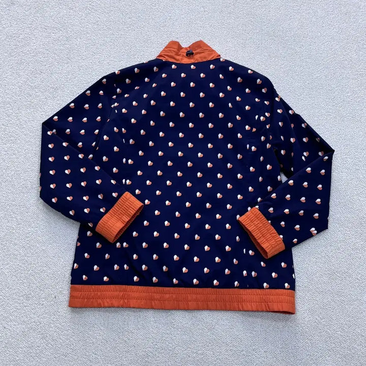 [BUNJANG] Greenjoy Heart Pattern Windbreaker Jacket / 100 그린조이 하트패턴 바람막이 자켓 0424E