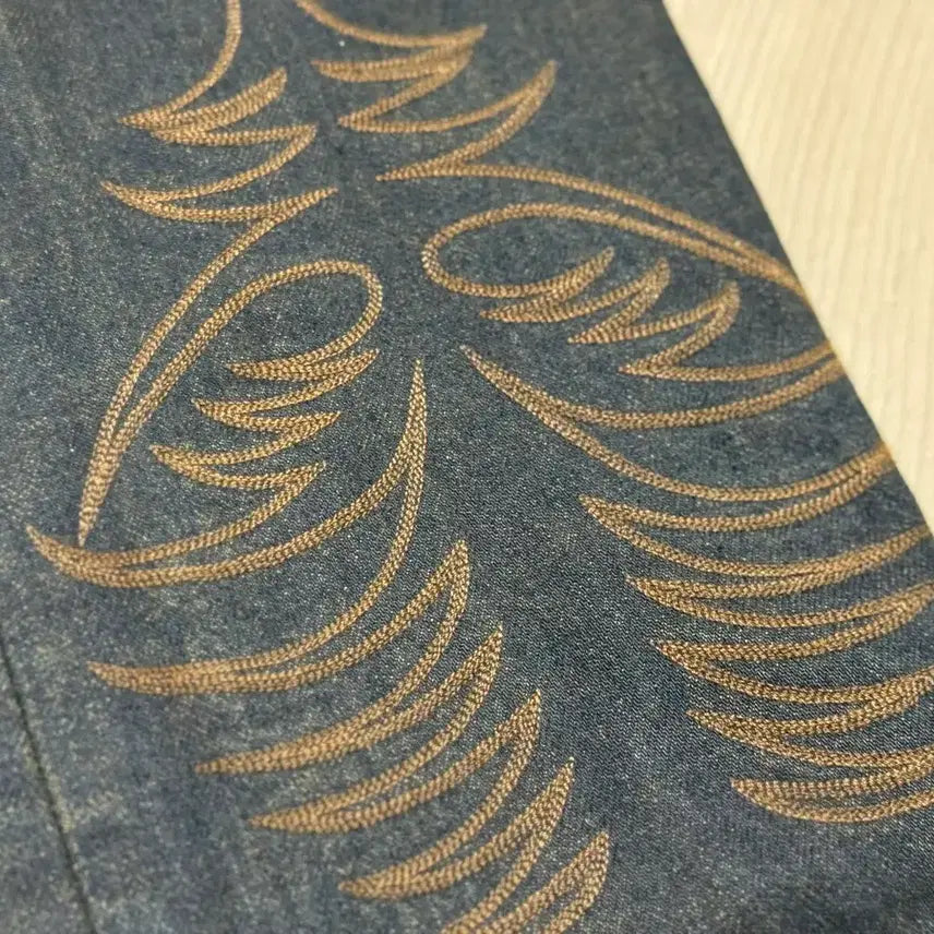 [BUNJANG] RRL Western Embroidered Denim Jeans 31x30 / RRL 웨스턴 자수 데님 31x30