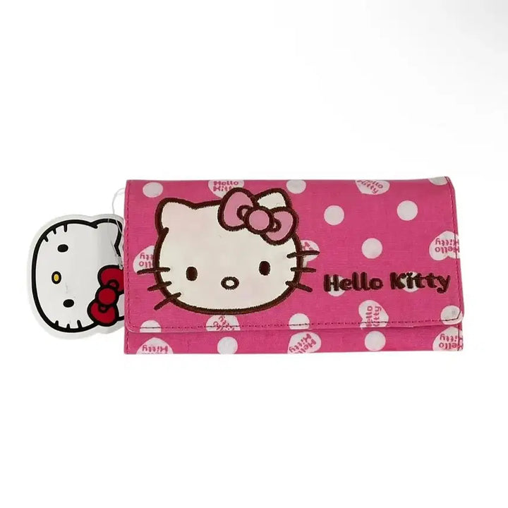 [BUNJANG] Hello Kitty Dot Pattern Long Wallet / 헬로키티 고전 도트 장지갑