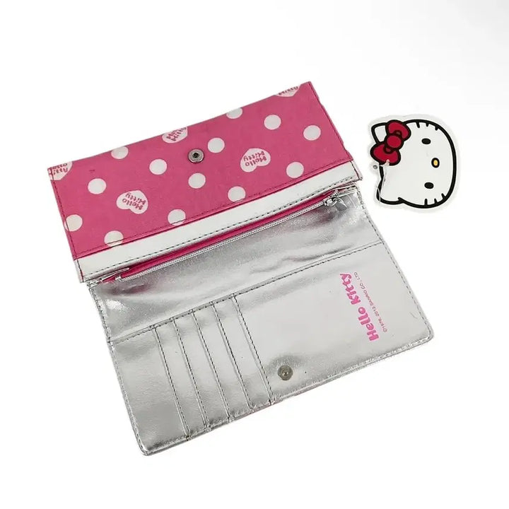 [BUNJANG] Hello Kitty Dot Pattern Long Wallet / 헬로키티 고전 도트 장지갑