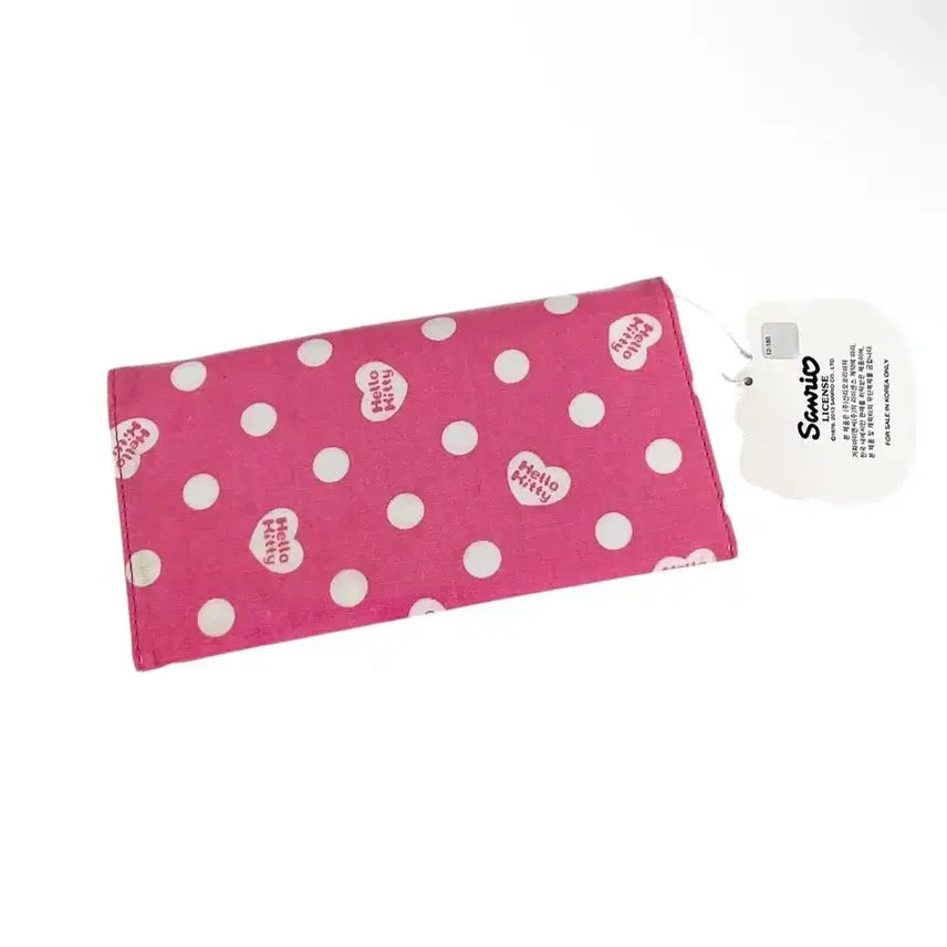 [BUNJANG] Hello Kitty Dot Pattern Long Wallet / 헬로키티 고전 도트 장지갑