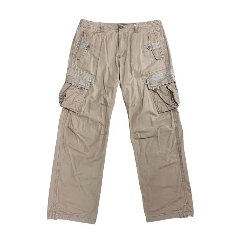 [BUNJANG] POLHAM Beige Cargo Pocket Pants L / 폴햄 베이지 카고 포켓 팬츠