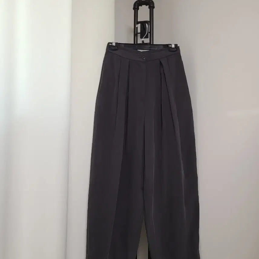 [BUNJANG] Masculine Pleated Wide-Leg Pants / 새-마스큘린-핀턱와이드(여름까지쭉)