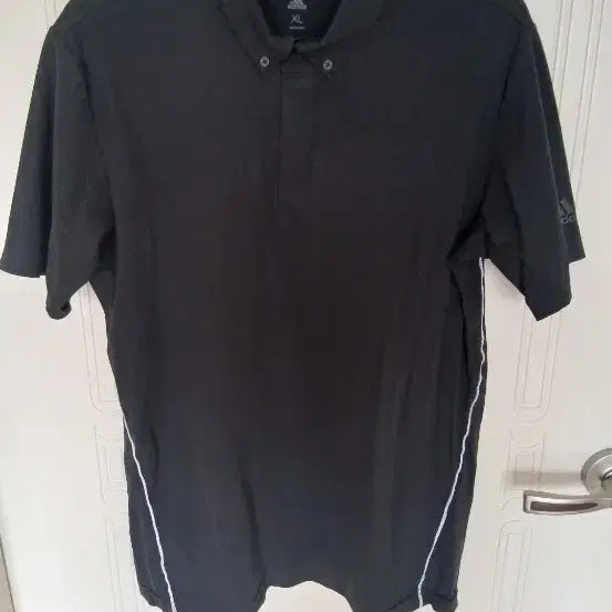 [BUNJANG] Adidas Black Short Sleeve Polo Shirt XL / 아디다스 블랙 반팔 폴로티 XL