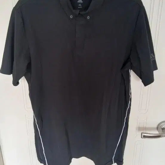 [BUNJANG] Adidas Black Short Sleeve Polo Shirt XL / 아디다스 블랙 반팔 폴로티 XL