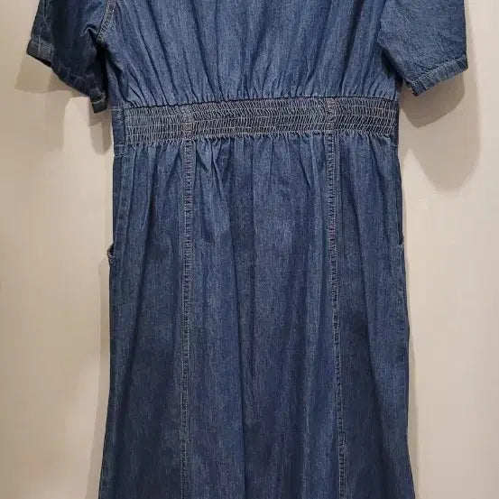 [BUNJANG] Denim Flare Long Dress / 청 데님 플레어 롱 원피스