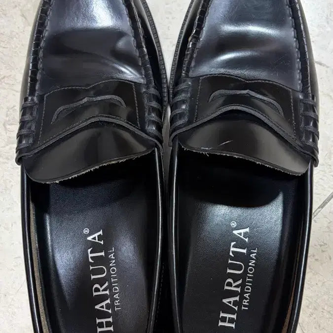 [SOLD OUT] 하루타 HS-906 블랙 페니 로퍼 275