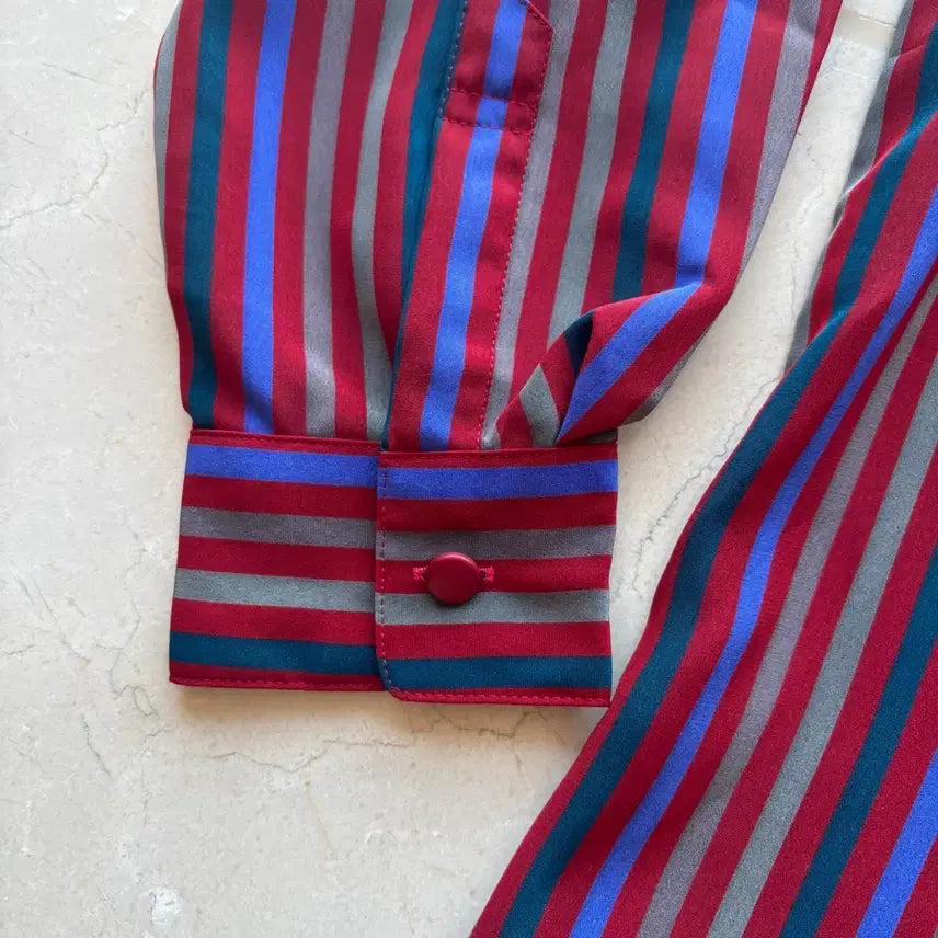 [BUNJANG] Pierre Balmain Vintage Stripe Shirt (Japan Edition) / 피에르 발망 일본판 빈티지 스트라이프 셔츠