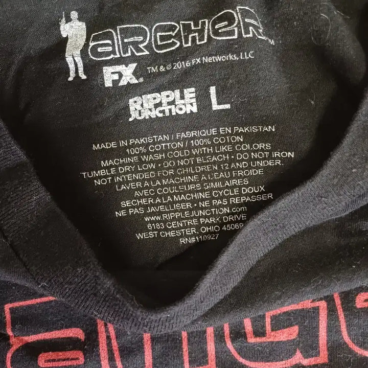 [BUNJANG] Archer Danger Zone Anime T-Shirt / [L] Archer Danger Zone 애니 반팔티