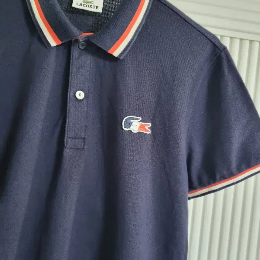[SOLD OUT] 라코스테 네이비 반팔 카라티 사이즈95