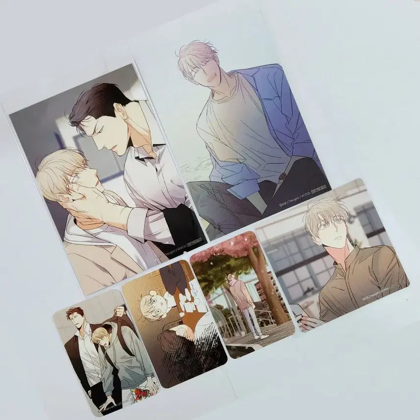 [BUNJANG] Ridibooks Dangerous Convenience Store Mofun Collaboration Bundle Set / [일괄] 리디 위험한 편의점 모펀 콜라보 카페 엽서 코스터 포토카드 양도