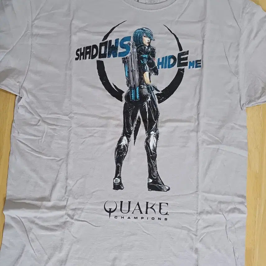 [BUNJANG] L Quake Champions Short Sleeve T-Shirt / [L] Quake Champions 반팔티