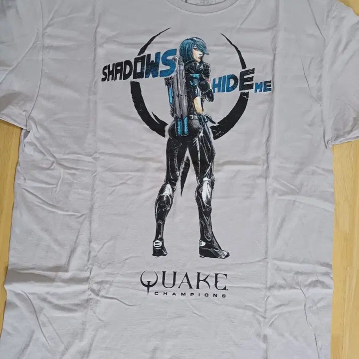 [BUNJANG] L Quake Champions Short Sleeve T-Shirt / [L] Quake Champions 반팔티