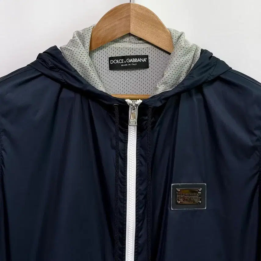 [BUNJANG] Dolce &amp; Gabbana Gym Collection Navy Hooded Zip-Up Jacket (Size 46) / 돌체앤가바나 네이비 후드 집업 자켓 (46 / 여성 66 가능)
