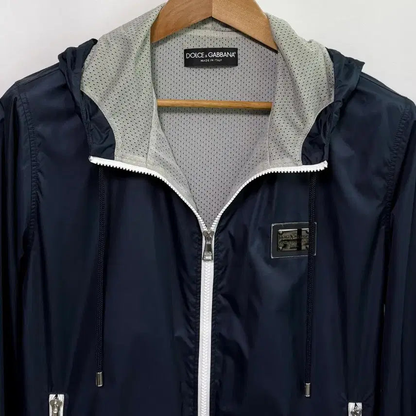 [BUNJANG] Dolce &amp; Gabbana Gym Collection Navy Hooded Zip-Up Jacket (Size 46) / 돌체앤가바나 네이비 후드 집업 자켓 (46 / 여성 66 가능)