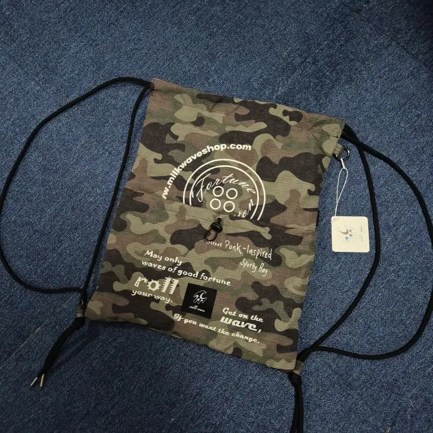 [BUNJANG] Milkweave String Backpack / (새상품)밀크웨이브 스트링 백팩 [정가 65,000원]