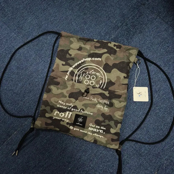 [BUNJANG] Milkweave String Backpack / (새상품)밀크웨이브 스트링 백팩 [정가 65,000원]