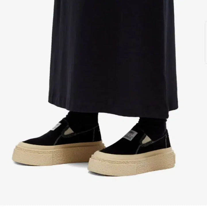 [BUNJANG] Maison Margiela Chunky Slip-On Black Leather Shoes EU 37.5 / 메종 마르지엘라  블랙 슬립온 240