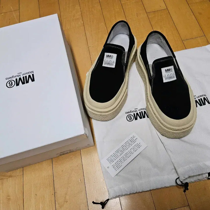[BUNJANG] Maison Margiela Chunky Slip-On Black Leather Shoes EU 37.5 / 메종 마르지엘라  블랙 슬립온 240
