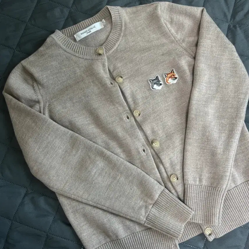 [SOLD OUT] 메종키츠네 더블폭스 가디건 베이지xs