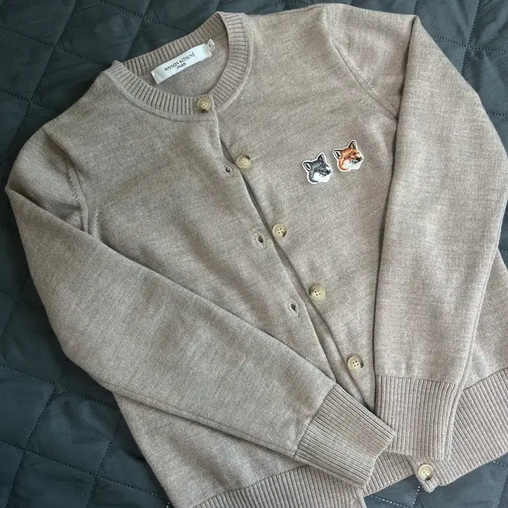 [SOLD OUT] 메종키츠네 더블폭스 가디건 베이지xs